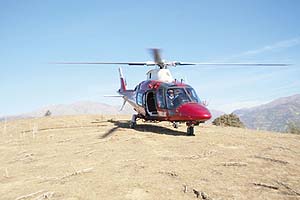 Çobanı, cep mesajı ve dumanla kurtardılar