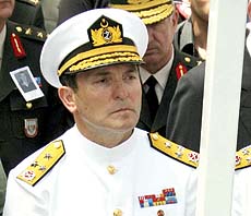 Güney Deniz Saha Komutanı adliyede