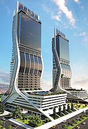 Folkart Towers’ın temel inşaatı bitti