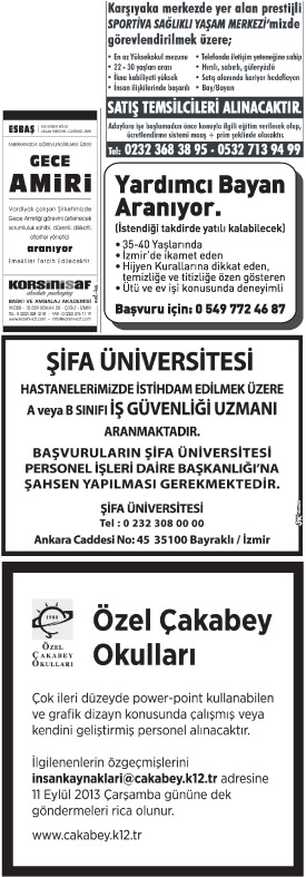 Insan Kaynaklari Ilan Ik Ilan Haberleri