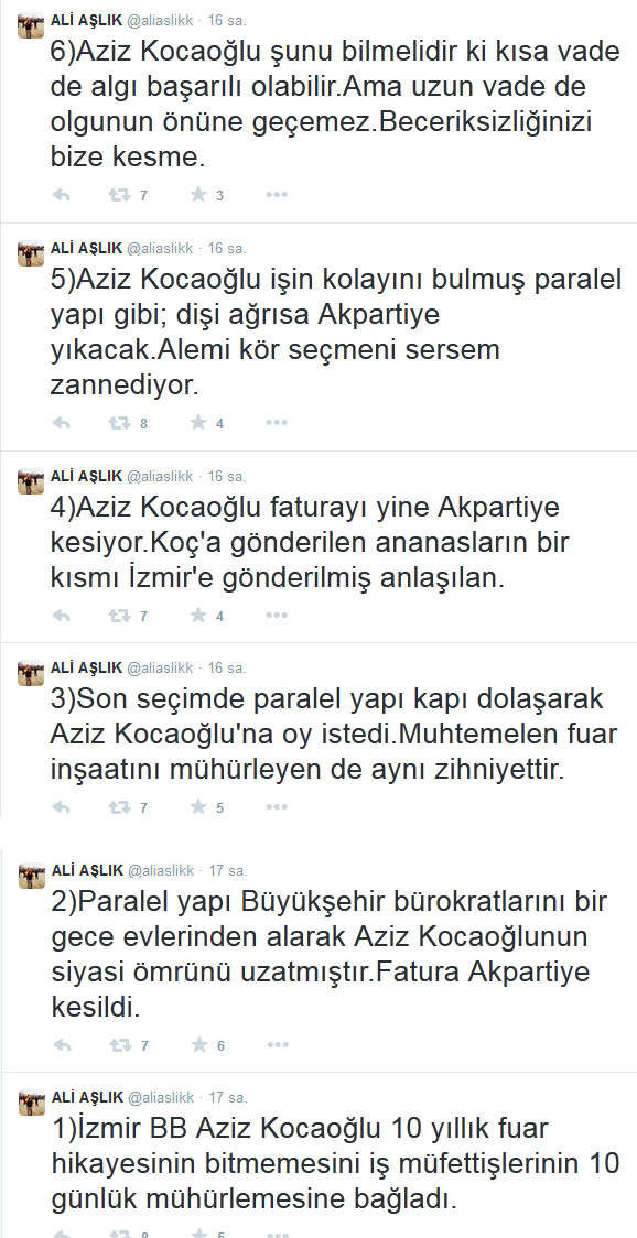 Aşlık’tan Kocaoğlu’na çok sert tweet!