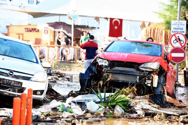 Bodrum’da sel felaketi