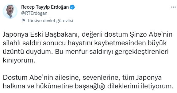 Japonya eski Başbakanı Shinzo Abe hayatını kaybetti