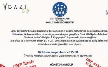 Kooperatifzedeler CHP’ye rest çekti