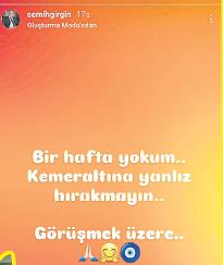 Kemeraltı çalkalanıyor, Semih tatil yapıyor