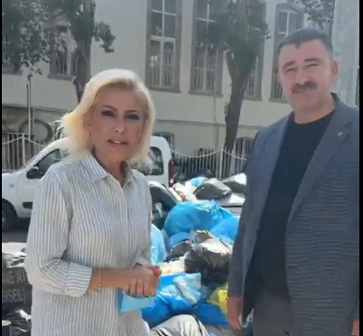 İzmir Konak’ta çöpten adım atılamıyor! Şebnem Bursalı o görüntüleri paylaştı!