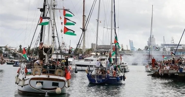 Sumud Filosu’nu Yunanistan açıklarında engelleme girişimi: Ege’de İHA’ya saldırdılar