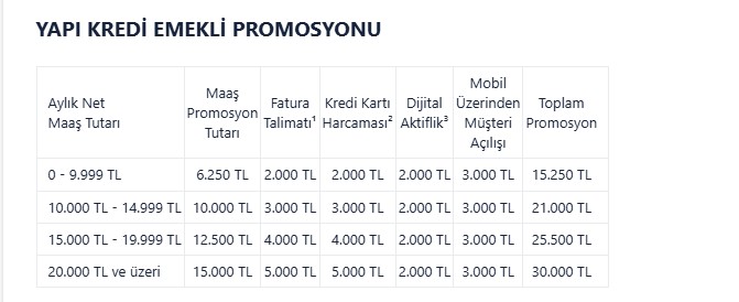 GÜNCEL EMEKLİ PROMOSYONU 2025! SSK-Bağkur emeklisi ne kadar banka promosyonu alacak? En yüksek promosyonu hangi banka veriyor?